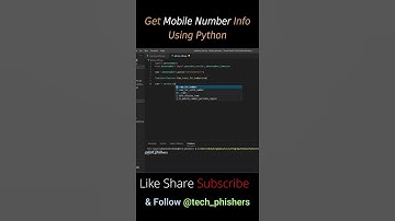 Get Any Mobile Number information using Python