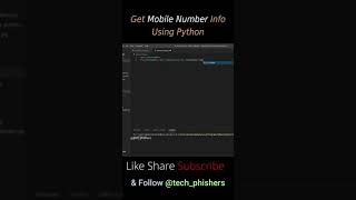 Get Any Mobile Number information using Python