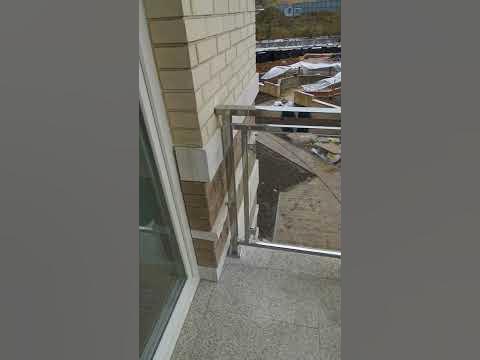 Ограждение балкона из нержавеющей стали - YouTube