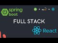 Full stack web application using spring boot and react  rest api   mysql  react hooks
