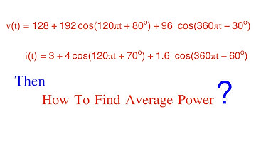 How To Find Average Power || Circuit Analysis Solved Problems
