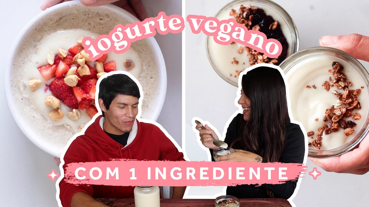 FIZEMOS UM IOGURTE VEGANO COM 1 INGREDIENTE | Iogurte de grão de bico #TesteBacana 5