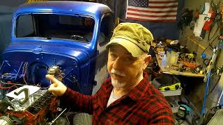 '46 Chevy truck build - tired old 350 out , 305 HO in! - also battling starter issues