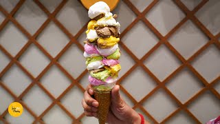 Huge Biggest Ice Cream with 30 Scoops of Chandigarh Rs. 100/- Only chandigarhfood shorts