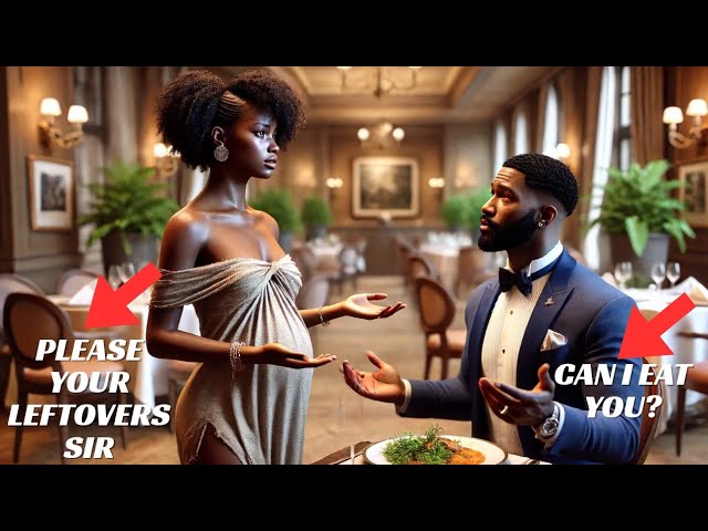 PREGNANT BEGGER ASKED THE BILLIONAIRE FOR LEFTOVERS BUT ONE LOOK AT HER  CHANGED IT ALL #tales #viral