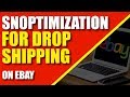 Snoptimization For Dropshipping On Ebay: Why i Use This Method