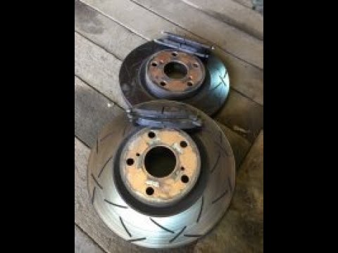 Замена передних тормозных дисков на  toyota camry