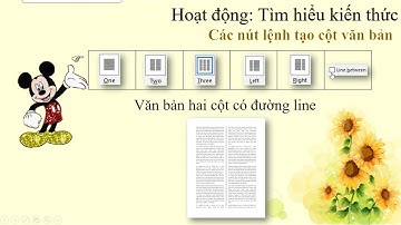 Tin học tiểu học - Luyện tập tin học 4 - Chủ đề 4: Văn bản dạng cột