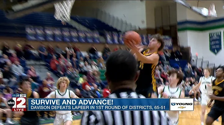 HS Boys Hoops: D1 District Playoffs - Davison defeats Lapeer in first round, 65-51
