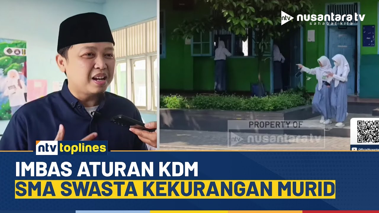 Aturan Gubernur Dedi Mulyadi Bikin Sekolah Swasta Sepi! Cuma 5 Siswa per Kelas | NTV TOPLINES