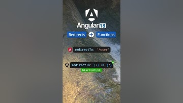 Angular 18 New Feature: Route Redirects with Functions #angular #angular18
