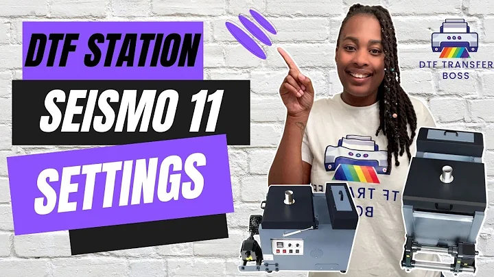 Start Up Settings For Seismo 11 DTF Station Powder/Shaker