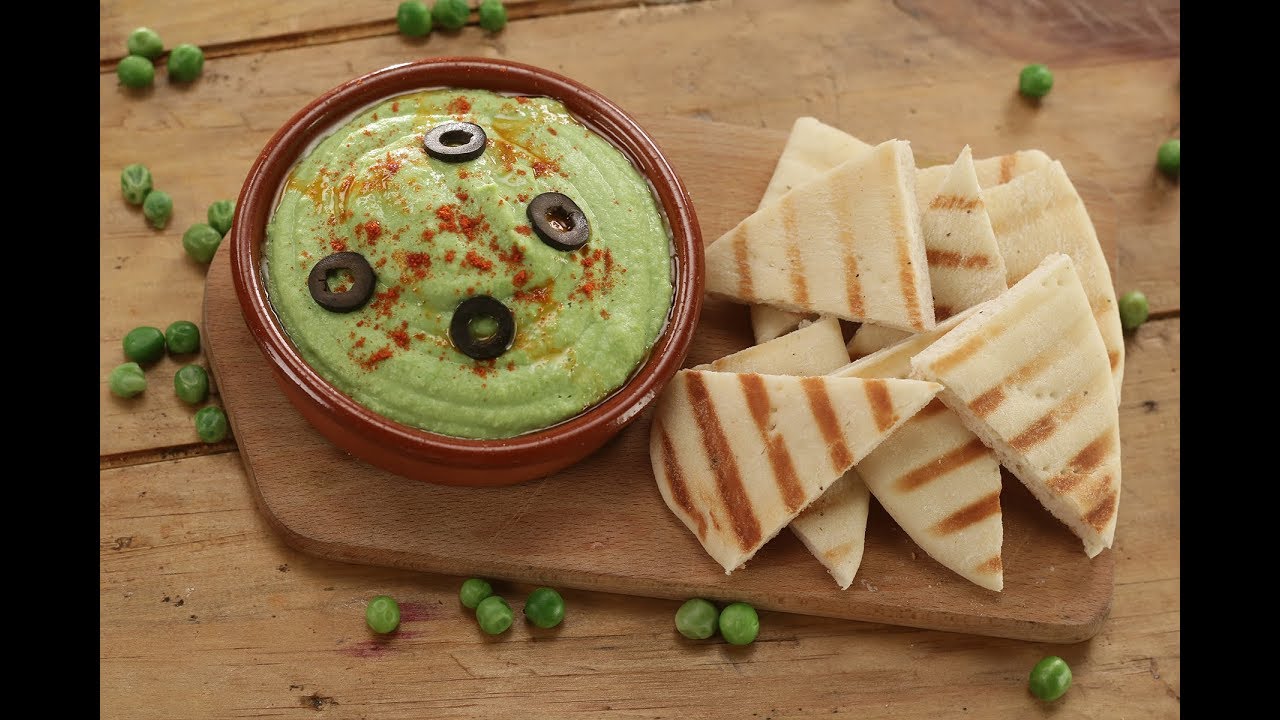 Green Pea Hummus | Dips Sauces and More | Sanjeev Kapoor Khazana