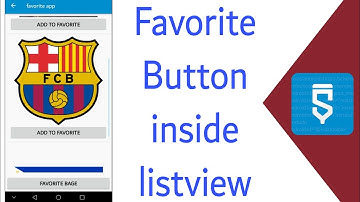 Favorite button inside listview and Favorite Page in Sketchware