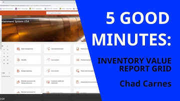 Five Good Minutes - Inventory Value Report Grid