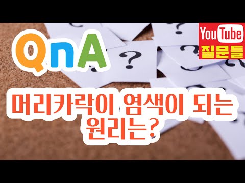머리카락이 염색이 되는 원리는?