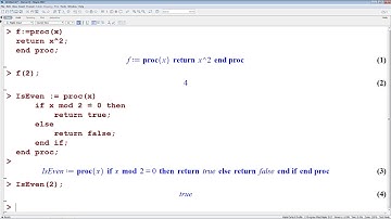 Maple Programming Basics - Twitch Stream