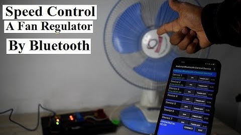 Speed Control A Fan Regulator By Bluetooth, AC Light Dimmer Circuit Using Arduino