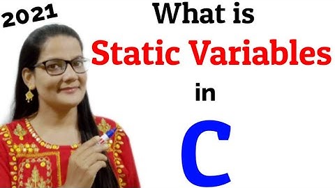 Static Variables in C| Hindi| Static Storage Class