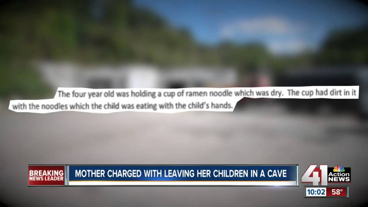 Mother charged after kids found in cave - YouTube