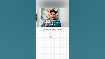 Symmetric and skew symmetric matrix #jeemains #jee #jeeadvanced