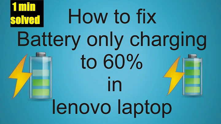 How to fix Battery only charging to 60% in lenovo laptop