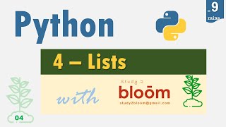 Python Lesson 4 - Lists