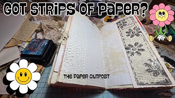 GOT PAPER STRIPS? No Stress Junk Journal Project | Easy Paper Craft for Beginners