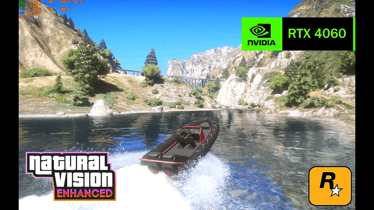 GTA 5 Ray Tracing Max + NVE on RTX4060