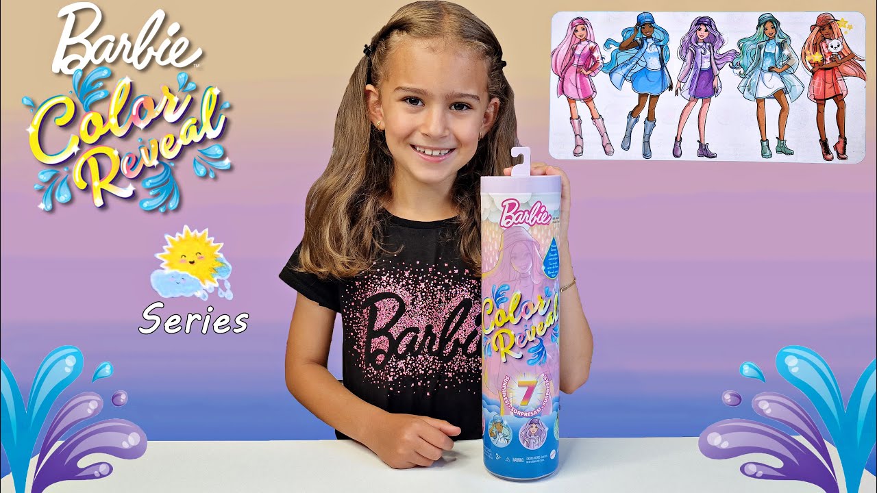 Barbie Color Reveal Sunshine & Sprinkles Fashion Doll with Pet &  Accessories (Styles May Vary)