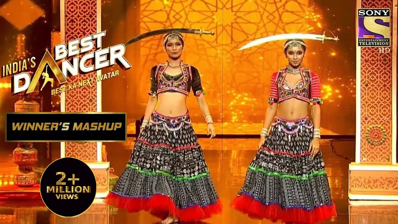 Saumya  Vartikas Stunning Folk Dance On Resham Ka Roomal  Indias Best Dancer 2Winners Mashup