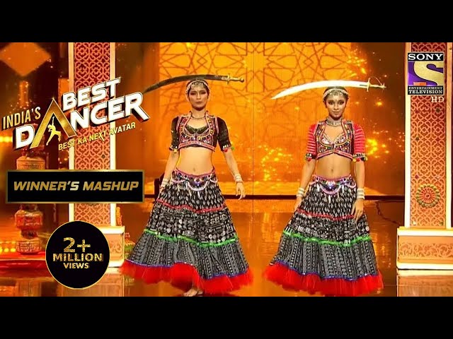 Saumya u0026 Vartika's Stunning Folk Dance On 'Resham Ka Roomal' | India’s Best Dancer 2|Winner's Mashup class=