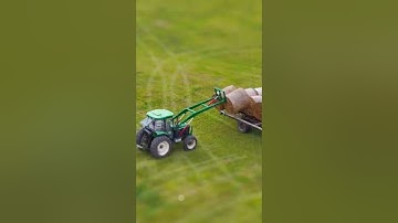 Efficient Hay Bale Handling from a Bird