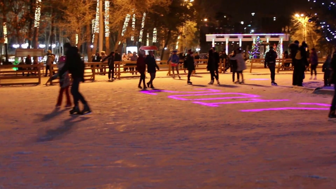 Каток в хабаровске на набережной Каток в хабаровске на набережной