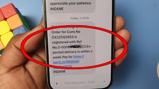 order for cons no is registered with ref no expected delivery is within a week