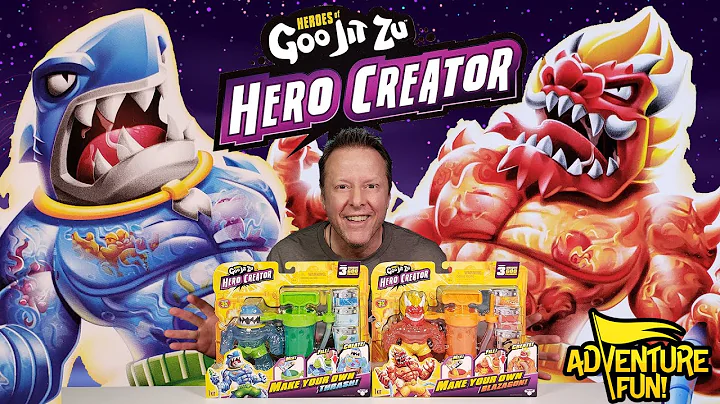 Heroes of Goo Jit Zu Hero Creator! Make Your Own Thrash & Blazagon AdventureFun Toy review!