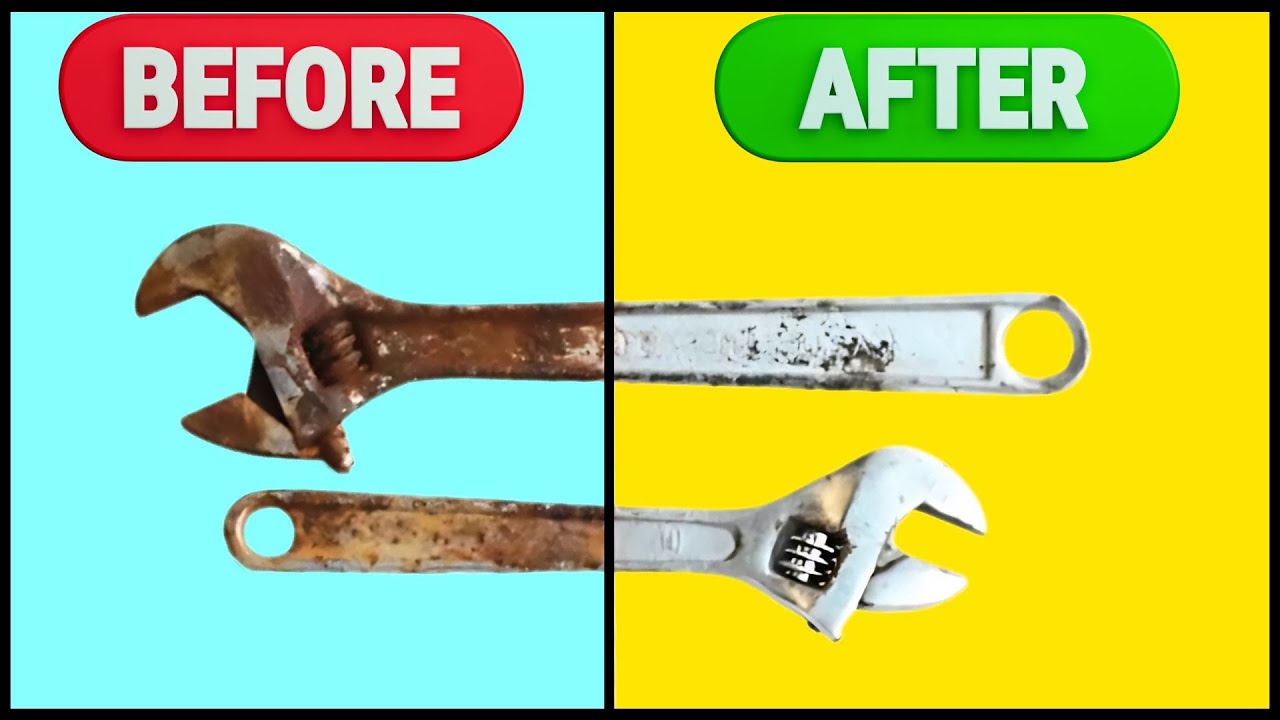 Fastest Way to Remove Rust from Metal – SHOCKING Results!😱 - YouTube