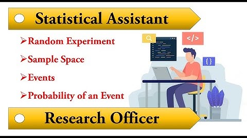 Statistical Assistant| Statistical Research Officer| KPSC| Probability| Events| Random Experiments