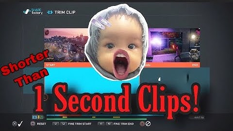 How To Make Clips Shorter Than 1 SECOND on SHAREfactory!