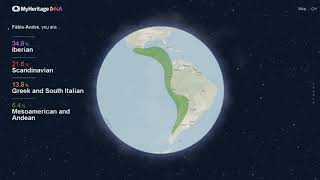 MyHeritage DNA Test results from a Brazilian with Portuguese ancestors.