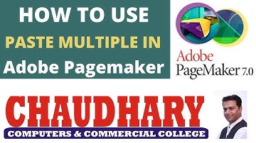 HOW TO USE PASTE MULTIPLE IN PAGEMAKER