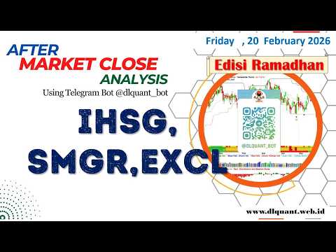 IHSG, SMGR,EXCL  | After market Close Analysis Edisi Ramadhan , 20 Februari  2026