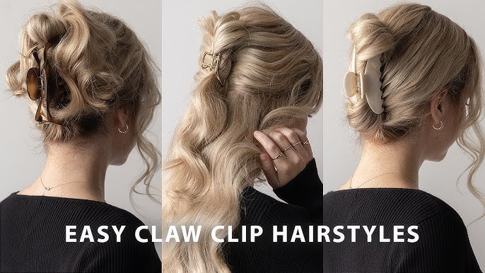 How To Put Your Hair Up In A Claw Clip Hairstyle - Everyday Hair inspiration