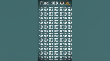 Find  108 ✌🕵 #mindtestchallenge #quiz  #testyourbrain #challenge #shorts
