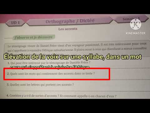 6ème année primaire parcours page: 21,22 les accents السادس إبتدائي