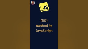 fill method in JavaScript || JavaScript Array Methods    #coding #javascript #shorts