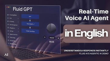 Real-Time Voice AI Agent | Banking Customer Support in English | Fluid AI Voice Demo