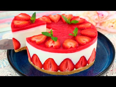 На Этот Торт Я Не Жалею Клубнику! Приготовить Проще Чем Кажется! Очень Вкусный и Без Печенья!