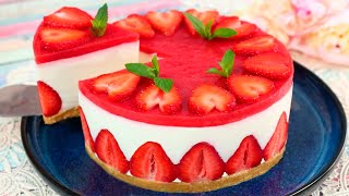 На Этот Торт Я Не Жалею Клубнику Приготовить Проще Чем Кажется Очень Вкусный и Без Печенья