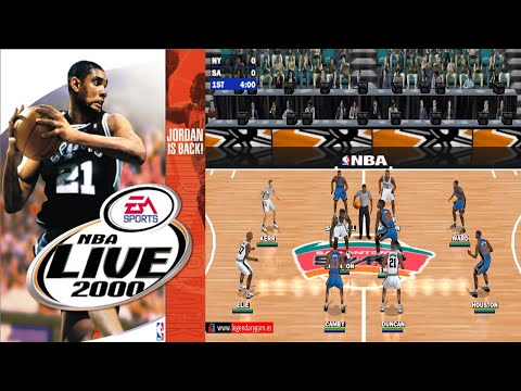 NBA Live 2000 - Level Superstar (3dfx) - San Antonio Spurs vs New York Knicks - EA Sports - Finals